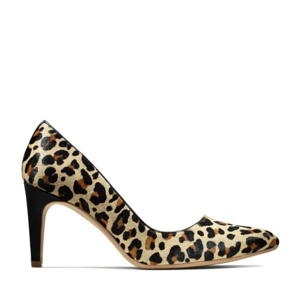 Clarks Womens Laina Rae Heels Leopard | USA-2685190